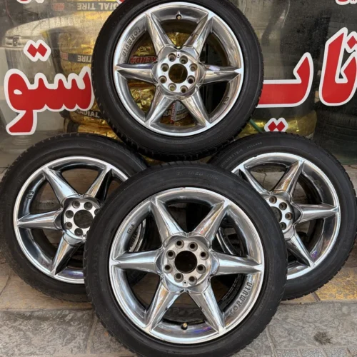 4 عدد رینگ اسپرت کروم سایز 16 لاستیک 20% ارسال رایگان