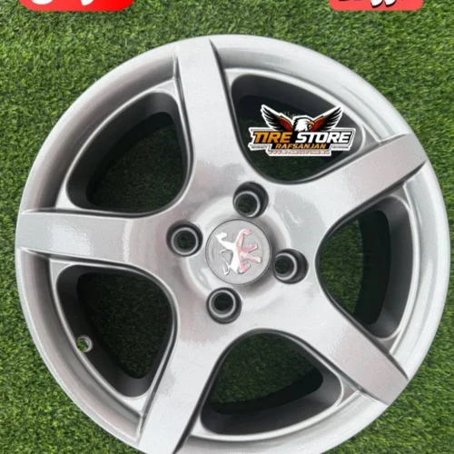 رینگ 5 پره اروند چرخ دودی 4 عدد سایز 15 + 5 عدد ژل ضد پنچری هدیه